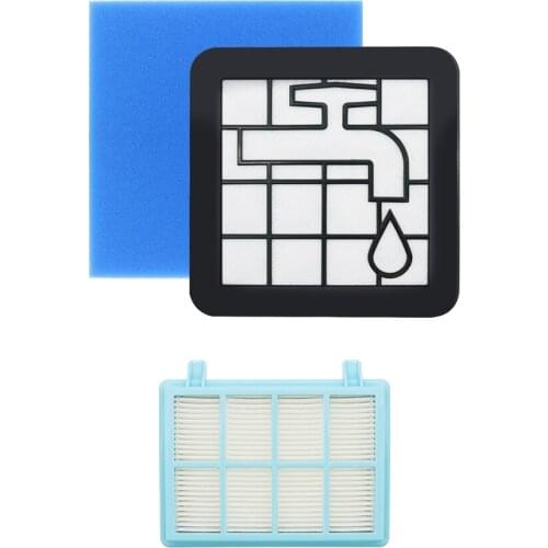 Washable Motor Foam Filter kit For Philips Power Pro Compact FC9331/09 FC9332/09 FC8010/01 Vacuum Cleaner Parts FC8010