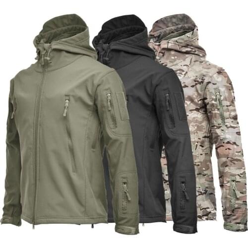 Mens jacket Outdoor Soft Shell Fleece Mens And Womens Windproof Waterproof Breathable And Thermal Three In One Youth Hooded