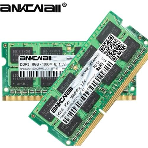 New DDR3L 4GB /8G RAM 1866MHz PC3L 14900S Laptop PC DIMM Memory 204 pins For Intel 1.35V