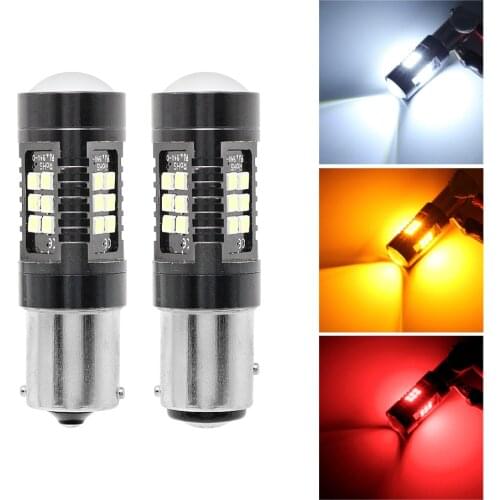 P21W LED 1156 BA15S 1157 BAY15D Car Turn Signal DRL Light 12V 24V 3030 SMD Auto Backup Reverse Bulb Brake Light