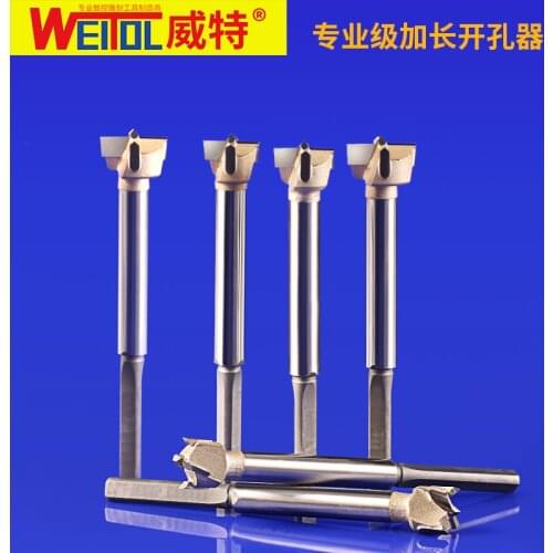 WeiTol 2 pcs Woodworking lengthen Hinge Boring bit Wood Hole Opener Saw Cutter Drill Bit Wood Working Forstner Drill Bits