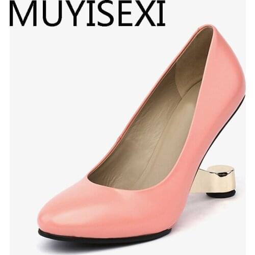 Snakeskin Leather Women Pumps Round Toe Formal Dress Work Shoes Wedding Shoes 8cm High Heels Silver Zapatos HL185 MUYISEXI