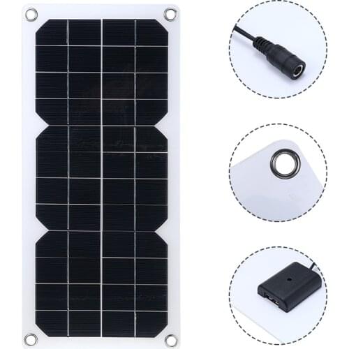 Output USB Solar Battery Charger USB Female port 12V 30W Outdoor Flexible Solar Panel Charging Board Waterproof for Car Boat