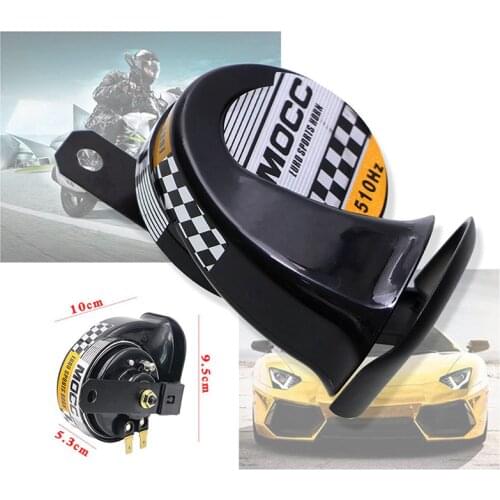 12V Waterproof Loud Snail Air Horn Siren 130dB For Universal Motorcycle Truck