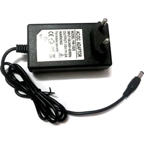 15V 2A 1A 5.5*2.1mm 5.5*2.5mm Charger EU US Plug Power Supply Adapter