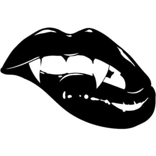 17cm*11cm 2017 New Style Hot Vampire Lips Teeth Fashion Decor Stickers Decals Vinyl Motorcycle SUVs Bumper Car Styling