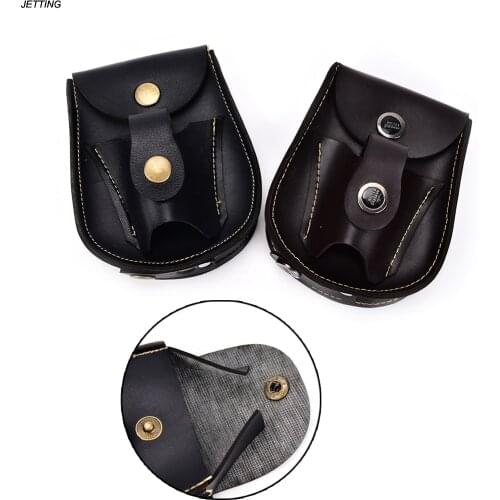 2In1 Black/Brown 1 X Faux leather slingshot pouch Ammo Catapult Steel Balls Bearings Bag Pouch