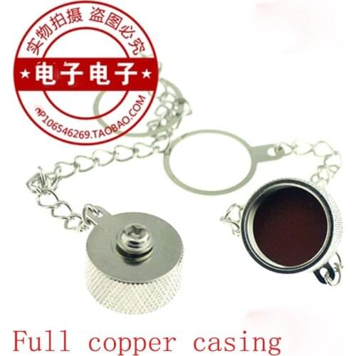 4pcs/lot All-copper N-head protection cover Metal dust-proof cap N-type female head with hanging chain N-K-FC