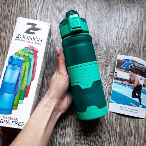 Water Bottle 1000 ML sports Protein Shaker Outdoor Travel Portable Leakproof Tritan plastic Large Capacity Drink Bottle BPA Free