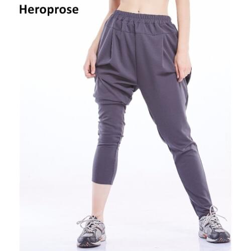 Heroprose 2018 Fashion Casual sweatpants female summer hip hop Women harem trousers baggy big crotch cotton paddy skinny Pants