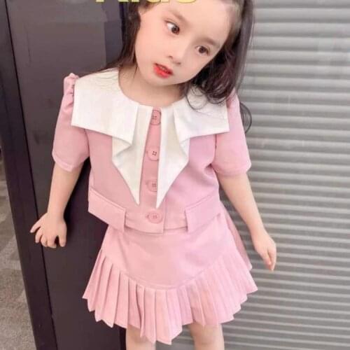 Puff Sleeves Clothing Set 2021 Summer Korean Two-piece Suit Boutique Clothes Free Shipping