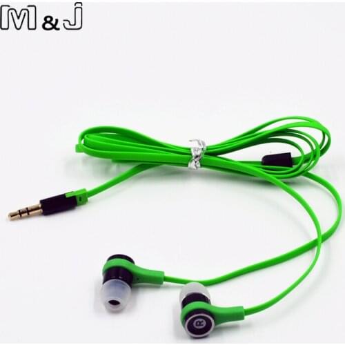 M&J JM21 Cost-Effective Good Sound In Ear Phone Earphone Colorful Super Bass Portable Earbuds for Samsung iPhone MP3 MP4 PC