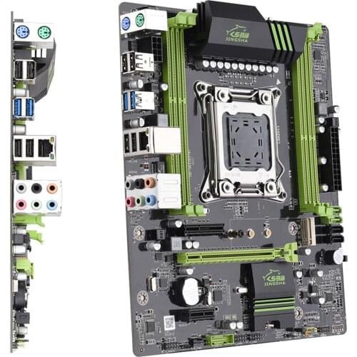 JINGSHA X79 Motherboard LGA 2011 ATX USB3.0 USB2.0 PCI-E NVME M.2 SSD Support 4 Channel DDR3 for Xeon E5 2011 CPU
