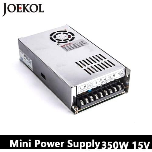 Mini type switching power supply 350W 15v 23A,Single Output watt power supply for Led Strip,AC110V/220V Transformer to DC 15V