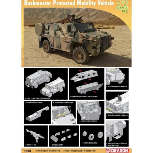 DRAGON 7699 1/72 Australian "Big Viper" Protected Motor Vehicles model kit