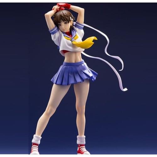 1/7 Sakura ROUND 2 Unpainted Cute Girl GK Figure Unassambled resin white Model Kit W_3090