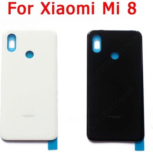 Original Back Battery Cover for Xiaomi Mi 8 mi8 back housing cover case with Adhensive replacement spare parts