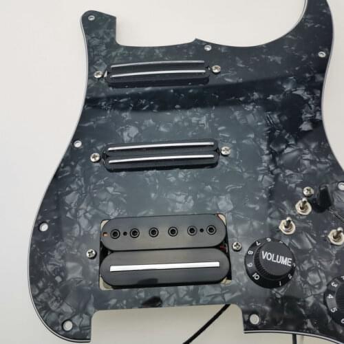 Rare ST Double capacitor Guitar Pickups SSH Humbucker Pickups Pickguard Wiring Suitable for Str Guitar 20 style combinations