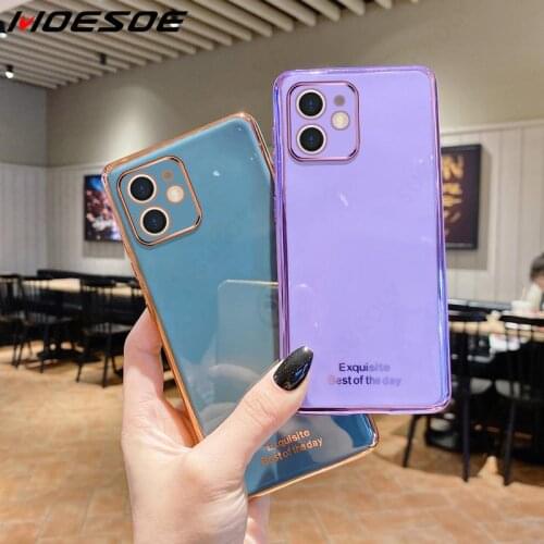 Luxurious 6D Plating Soft TPU Case Cover For iPhone 12 Pro 11 Pro Max 12 Mini X XS XR 7 8 6 6s Plus SE 2020 Electroplated Cover
