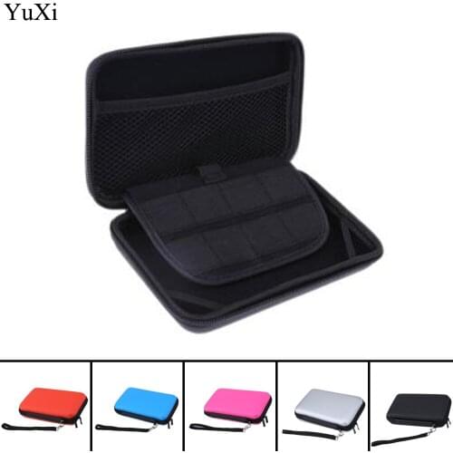 YuXi 1pcs EVA Carrying Case Bag for New 3DS XL 3DS LL 3DS XL 3 Styles for Nintendo Pouch Hard Bags with Strap Blue Black Red