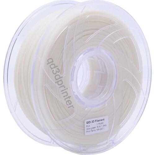 QIDI TECH High Quality Glow Green Color 3D Printer Filaments Plastic Rubber Consumables Material,1.75mm ABS
