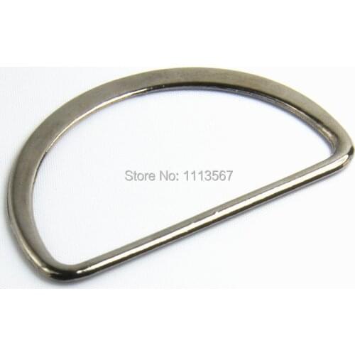 100piece Craft Metal Black Gun Metal D Ring Hooks D Shaped Buckles Belt Buckle For Bags Clothes Belt Sewing Hooks Clips 56mmK124