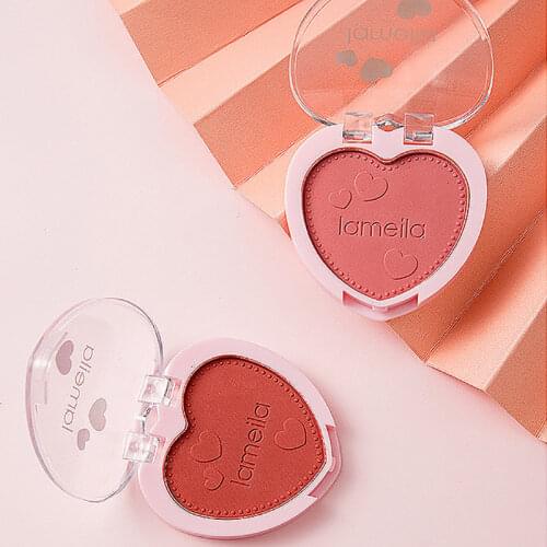 5 Colors Blush Highlighter Powder Two-in-one Makeup Palette with Puff Face Cosmestics Cute Donut High Gloss Contour Bronzer