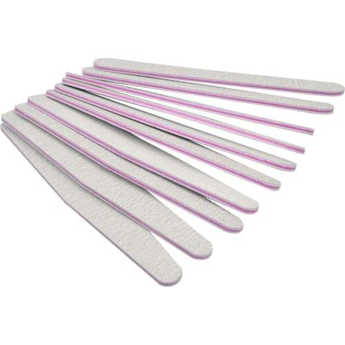 5 Pieces Professional Nail Files Grey Sanding Nail Files Tools For Salon UV Gel DIY Tips Pedicure Tool Nail Art Manicure Set