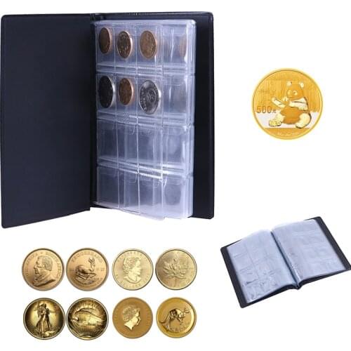 120 Pockets 10 Pages Money Book Coin Storage Album For Coins Holder Collection Books High Quality Royal Coin Collection Book