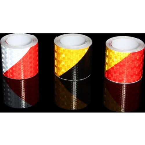 Trucks Trailers Accessories 5cmx3m Reflective car Stickers Adhesive Tapes For Trucks Trailers Safety White Red Yellow Reflective