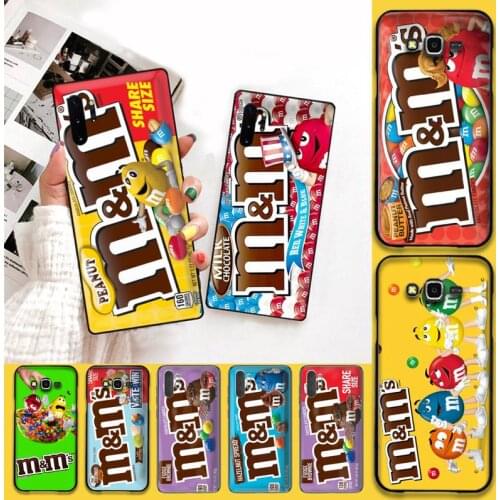 M&Ms Chocolate Box Phone Case For Samsung Galaxy Note20 ultra 7 8 9 10 Plus lite J7 J8 Plus 2018 Prime