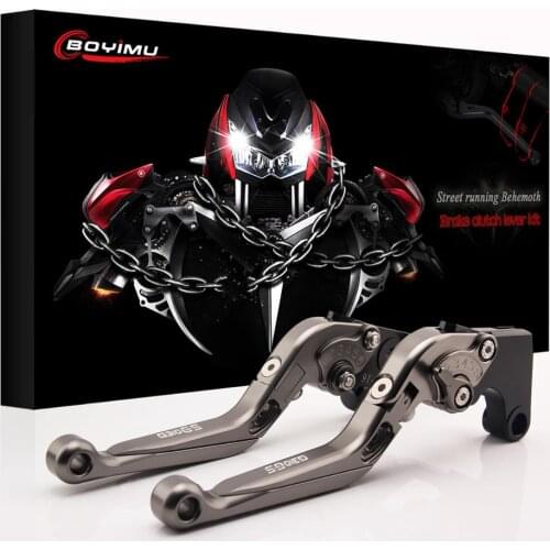 CNC Motorcycle Accessories Adjustable Folding Extendable Brake Clutch Lever For BMW G310GS G 310 GS 2017-2018 Logo G310GS