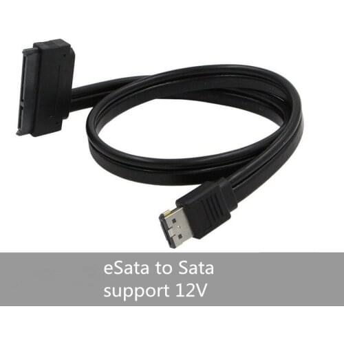 Eunaimee Dual Power eSATA USB 12V 5V Combo to 22Pin SATA USB Hard Disk Cable 50cm 19.7inch 1.64ft esata to sata