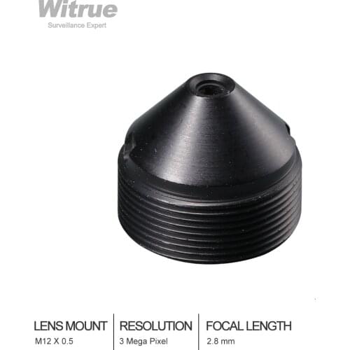Witrue HD 3.0Megapixel 2.8mm pinhole CCTV Lens M12 mount F2.0 1/2.7" Image Format