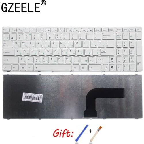 GZEELE RU For ASUS G72 G51V G53 N53T X53 X54H k53 A53 A52J K52N N71 Ja N71Jq N71Jv N71VG K52J N53SN N53SM Keyboard White New