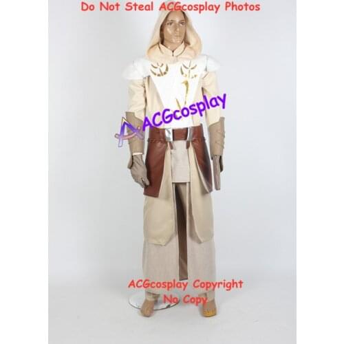 Jedi Temple Guard Cosplay Costume fabic and faux leather made acgcosplay costume