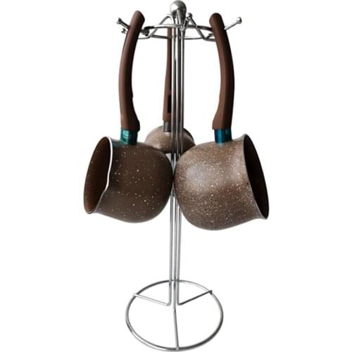 Mini Single Handle Milk Jugs Anti-scalding Ceramic Coffee Pot Non-stick Coating Milk Pan Coffee Milk Jug Kitchen Coffeeware