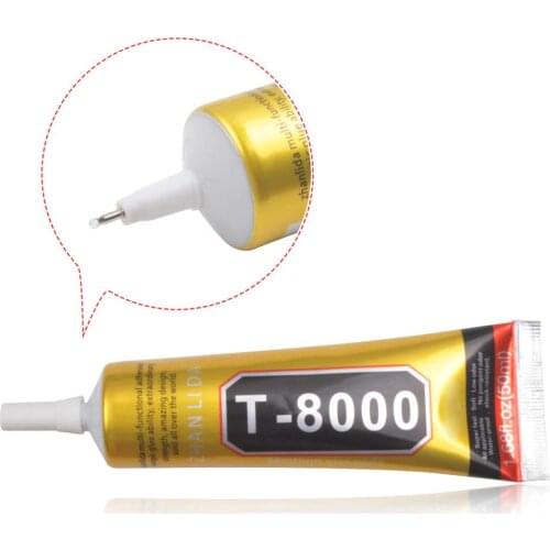 Multi-purpose 50ml Clear Medium Viscosity Adhesive Glue Long Lasting Nail Glue for Jewelry Handicrafts