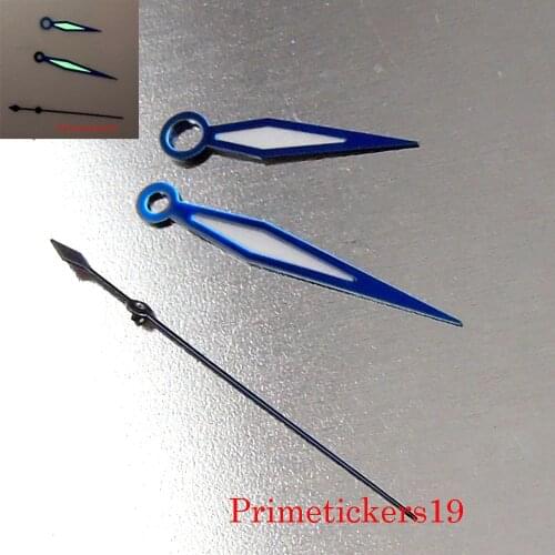 Blue Watch Hands Set For MIYOTA 8215 821A MINGZHU 2813 Automatic Movement Luminous Wristwatch Parts