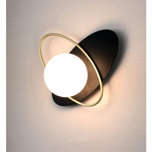 Nordic modern LED wall lamp bedroom bedside creative wall light living room background wall lamp restaurant bracket light