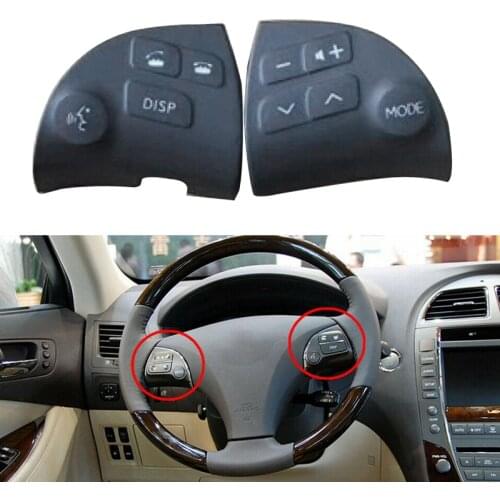 New 2pcs Steering Wheel Switch Right and Left Side Button 84250-33190-C0 Fit For Lexus ES350 2006 2007 2008 2009 2010 2011 2012