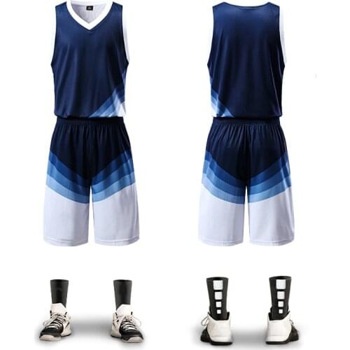 New basketball jerseys set men blank training jersey set pockets tracksuits breathable adult team basketball uniforms customized