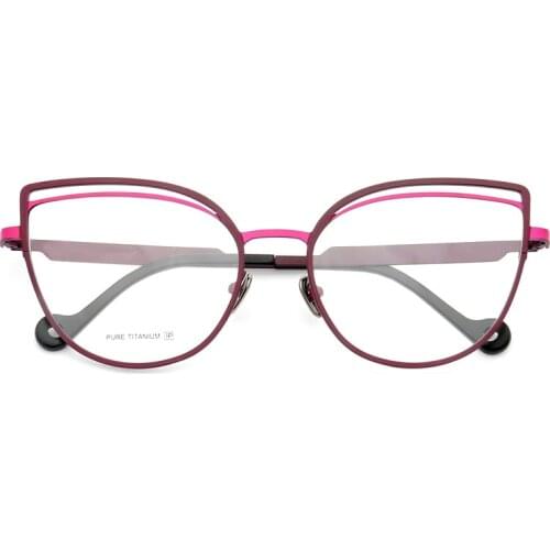 Pure-Titanium Plate Spectacle Frame Square Two-Tone Avant-Garde Wacky Can Be Equipped with Myopic Anti Blue-Ray