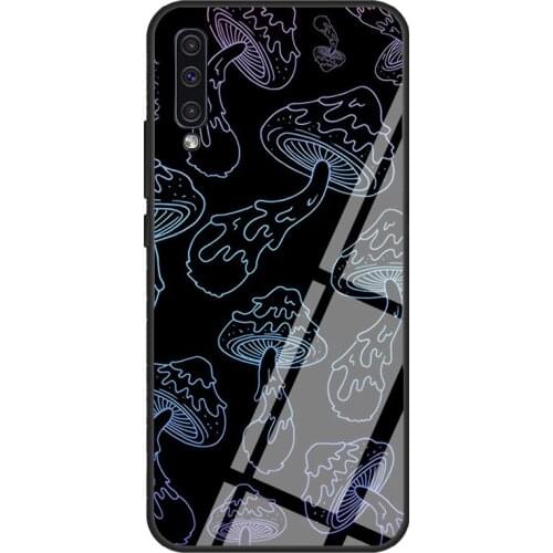 Pastel Goth Mushrooms Vaporwave Aesthetic For Samsung A21S A20e A20 A30 A50 A70 A31 A51 A71 A12 A52 A72 A32 Tempered Glass Case