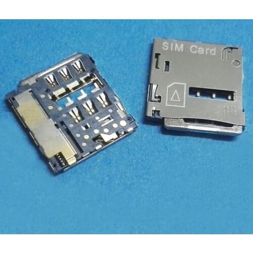 1Pcs Reader Sim Card Socket For Samsung Galaxy T210 T211 T215 T231 G3858 Beam2 T525 P600 P601 P605 Slot Tray Holder Connector