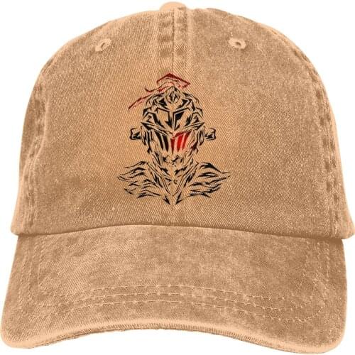 Adjustable Solid Color Baseball Cap Merch Washed Cotton Goblin Slayer Magic Killer Fantasy Anime Sports Woman Hat