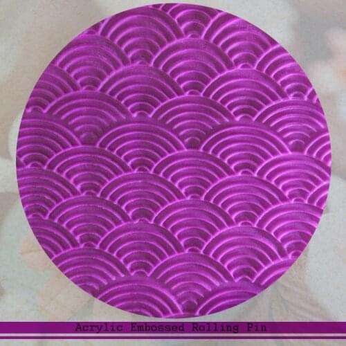 Propitious Cloud Pattern Design Roller Non Stick Fondant Embossing Rolling Pin Gumpaste Sugarcraft Tools