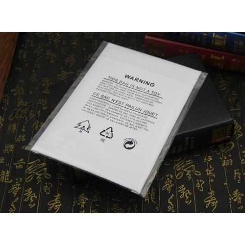 100 Pcs/ Lot Self Adhesive Resealable Clear Plastic Bags with "Not a Toy" Warning Words Thick Sealing Clothes Gift Packaging Bag