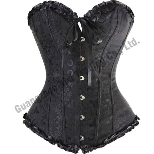 Sexy Women Wedding Dress Bustier Bone Black Lace Bustier Corset Corselet Woman Sexy Corset Red White Black S-6XL Plus Size