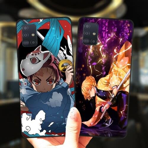 Japan Anime Demon Slayer Case For Samsung A52 A72 A51 A71 A50 A70 A02 A12 A42 A32 A31 A21S A41 A40 A30 A20 A11 Silicone Cover